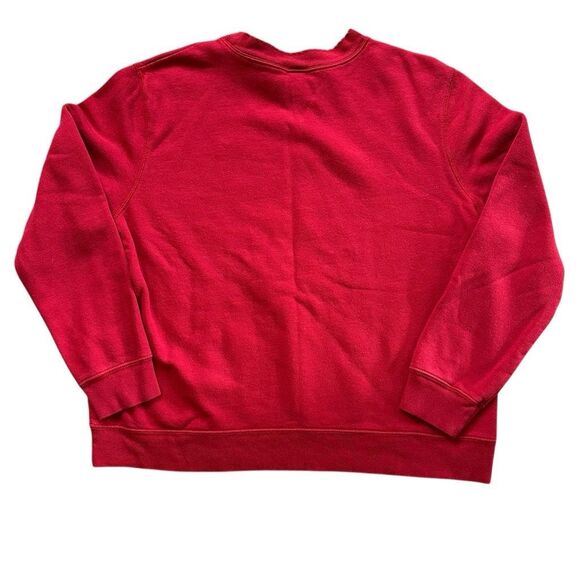 Holiday Editions Red Christmas Sweatshirt XL – Ice Skating Dog, Cat & Penguin - Picture 2 of 8